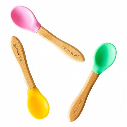 Set  cucharas Bambu 3 colores, de Ecorascals